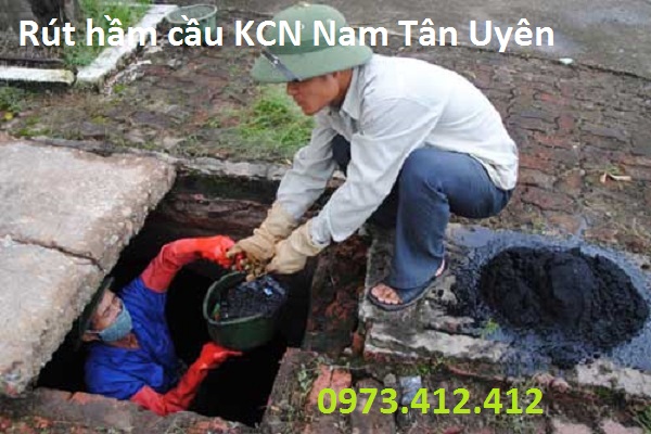 Rút hầm cầu KCN Nam Tân Uyên